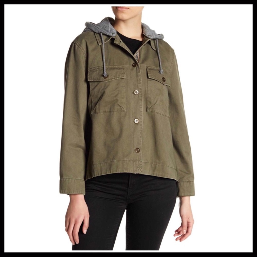HOODED UTILITY MILITARY TRENCH UTILITY JACKET - Picture 5 of 8